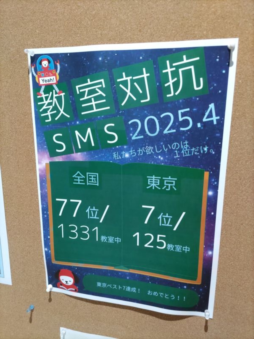 教室対抗スピードマスターズ結果発表！